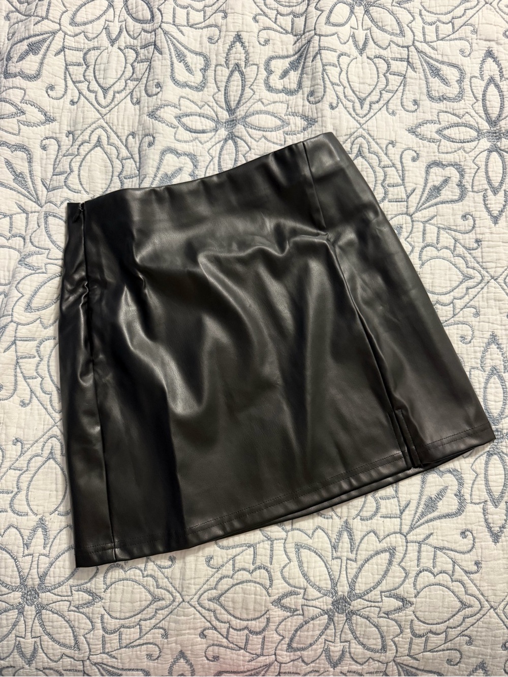 Faux Leather Skirt